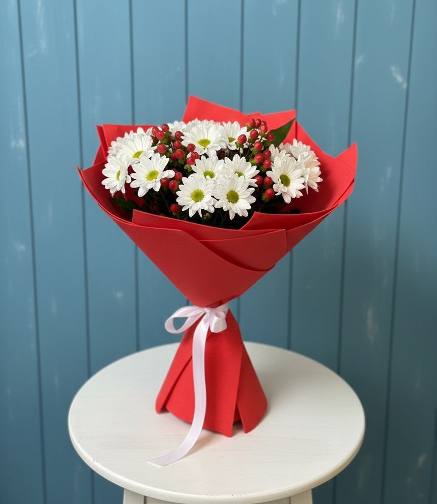 Букет цветов из: Хризантемы в Каширском