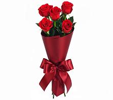 Букет 5 Красных роз Эдлесс Лав в Каширском