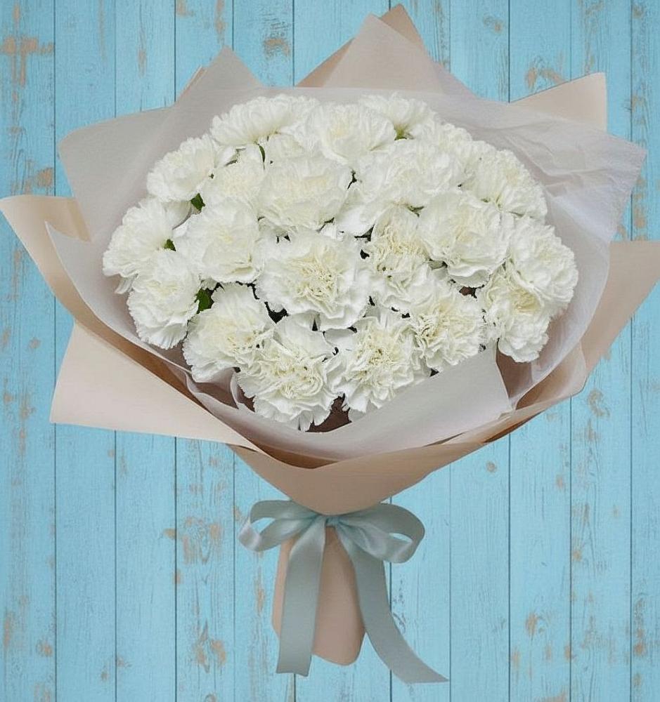 Букет цветов из: Гвоздики в Каширском