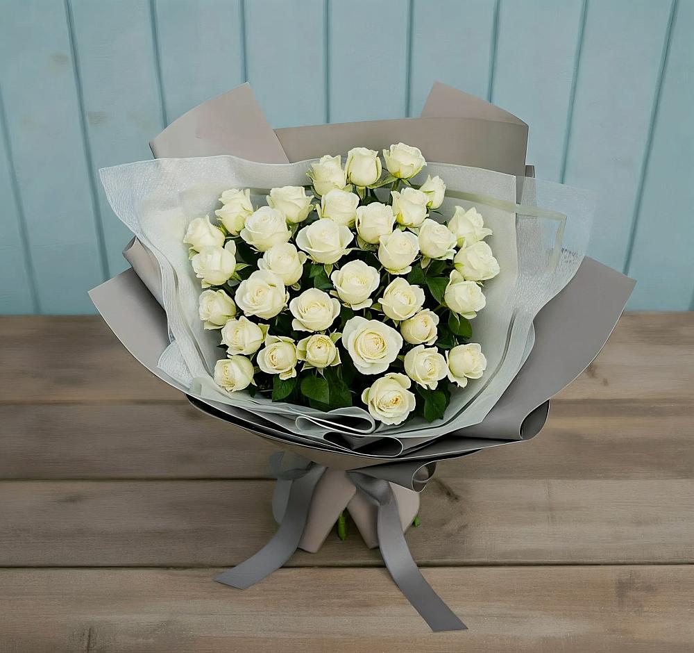 Букет Белоснежная нежность в Каширском