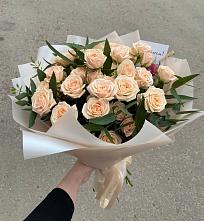 Букет Кремовые розы Латте в Каширском