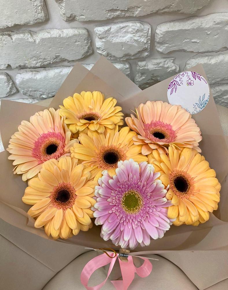 Букет цветов из: Герберы в Каширском
