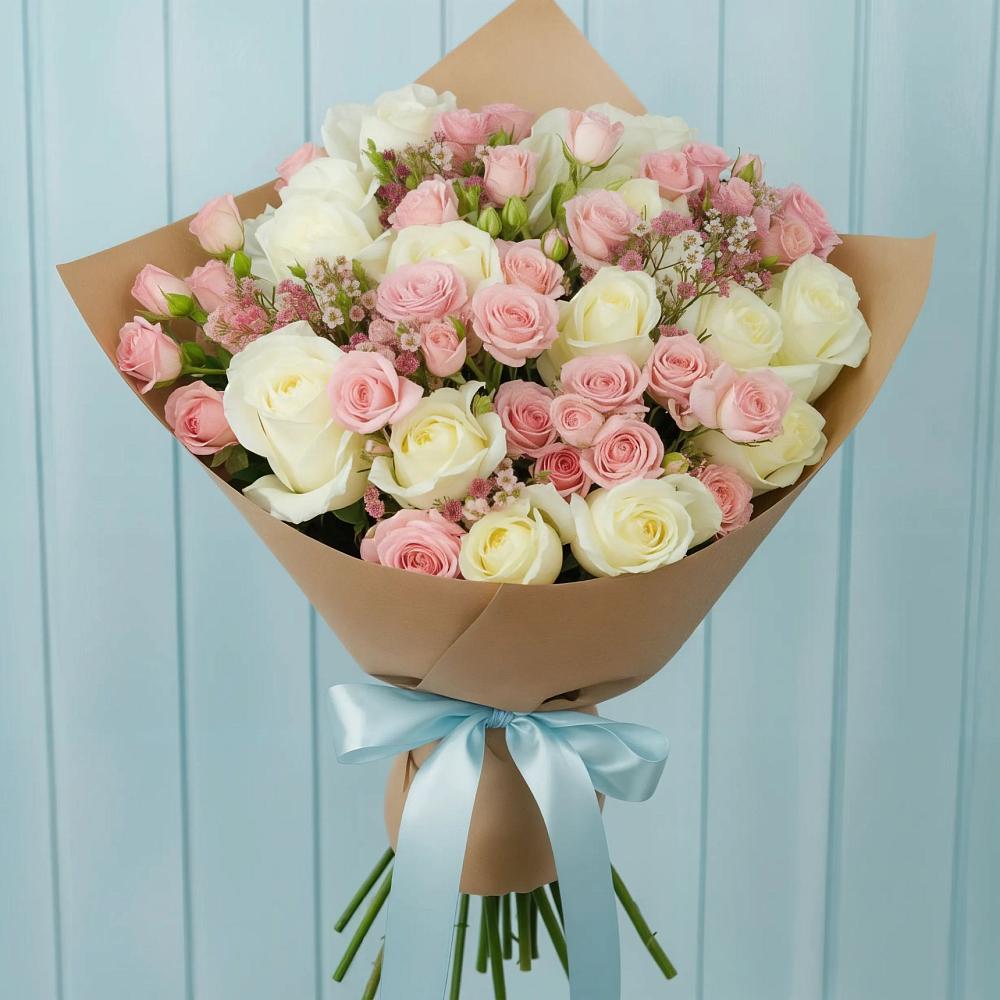 Букет цветов из: Розы в Каширском