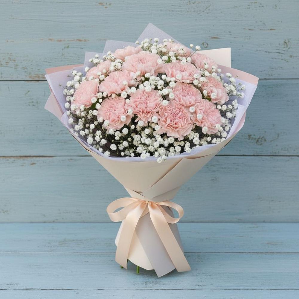 Букет цветов из: Гвоздики в Каширском