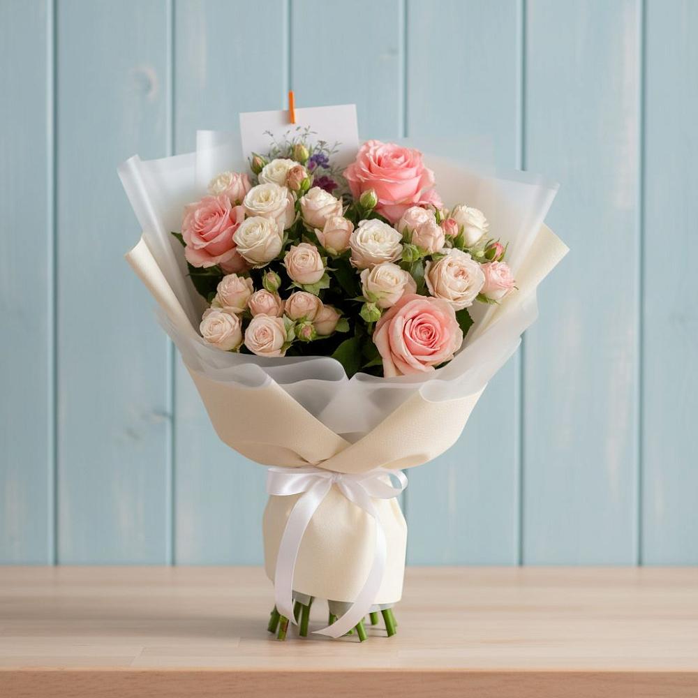 Букет цветов из: Розы в Каширском