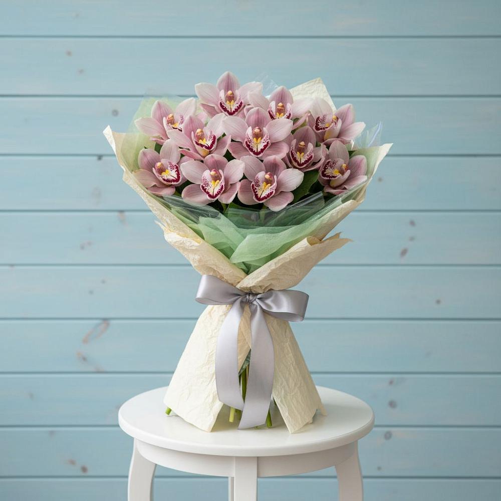 Букет цветов из: Орхидеи и Розы в Каширском