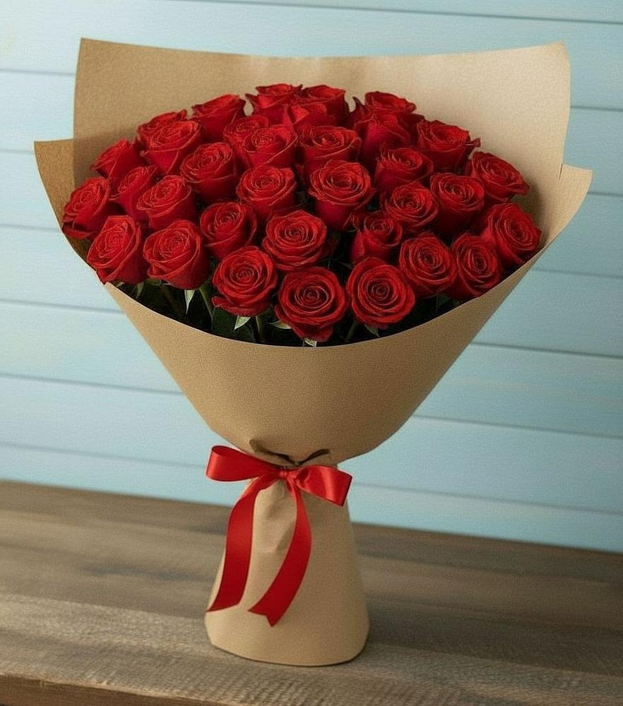 Букет Красные розы Милано в Каширском