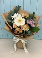 Букет цветов из:  Герберы и Хризантемы в Каширском