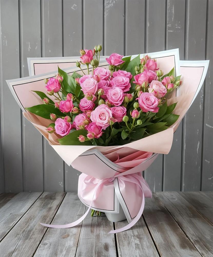 Букет Розовый кустик в Каширском