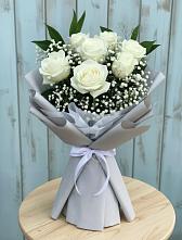 Букет цветов из:  Розы в Каширском