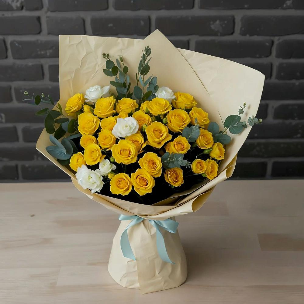 Букет цветов из: Розы в Каширском