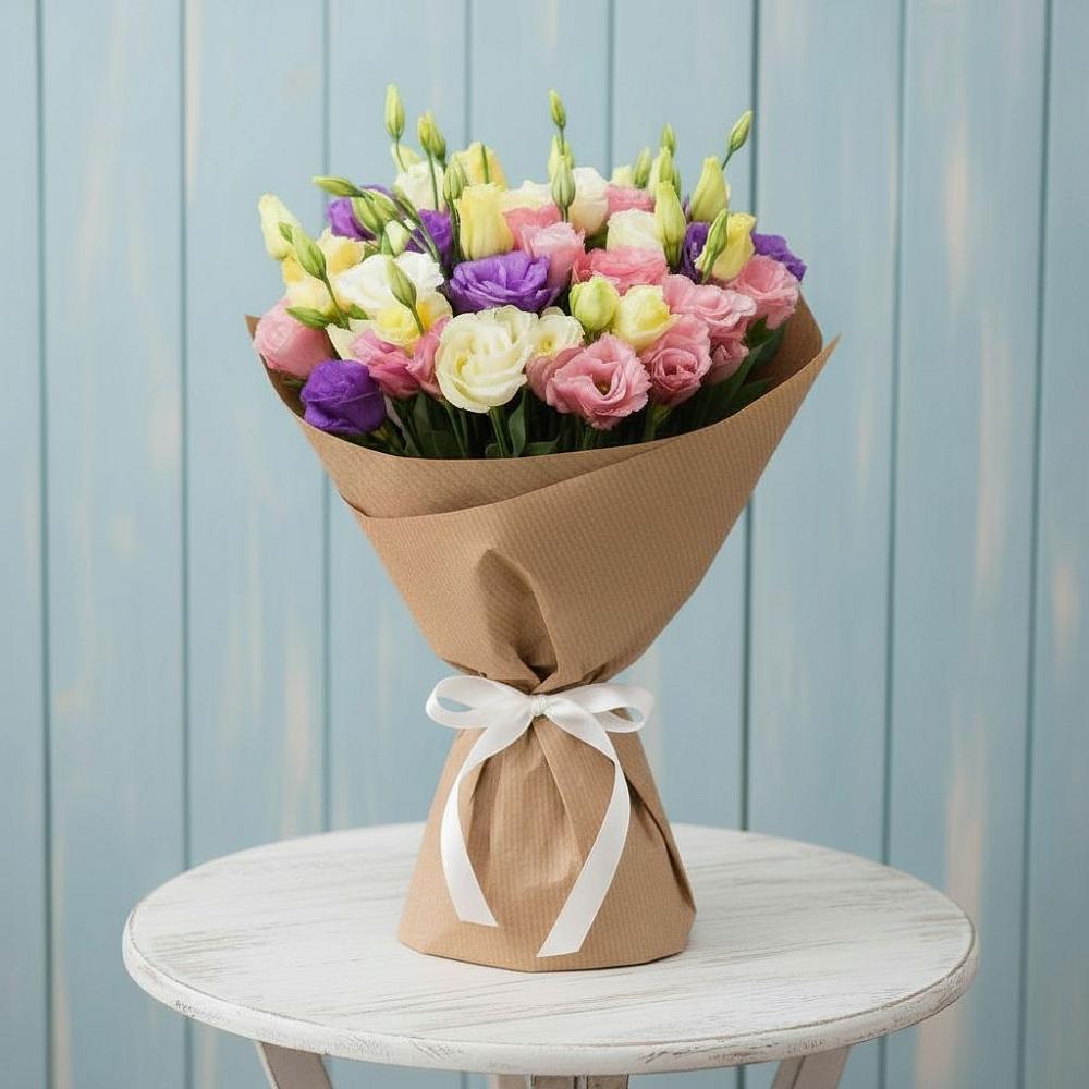 Букет цветов из: Лизиантусы в Каширском