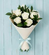 Букет цветов из:  Розы в Каширском