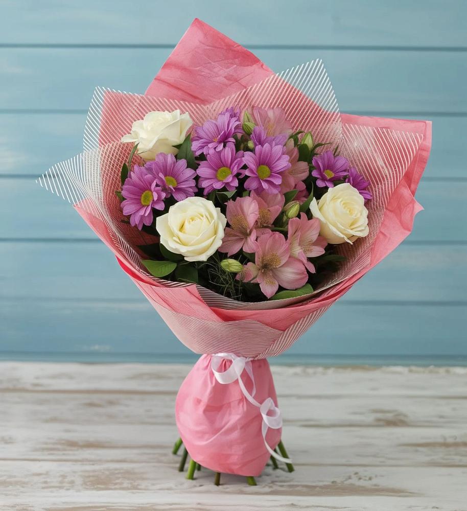 Букет цветов из: Герберы в Каширском