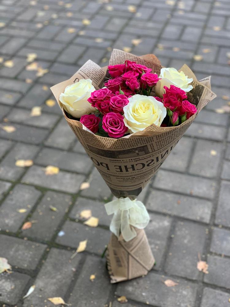 Букет цветов из: Розы в Каширском