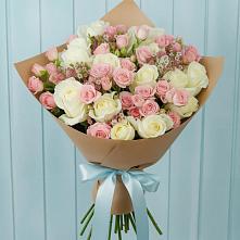 Букет цветов из:  Розы в Каширском