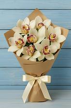 Букет цветов из:  Орхидеи и Розы в Каширском