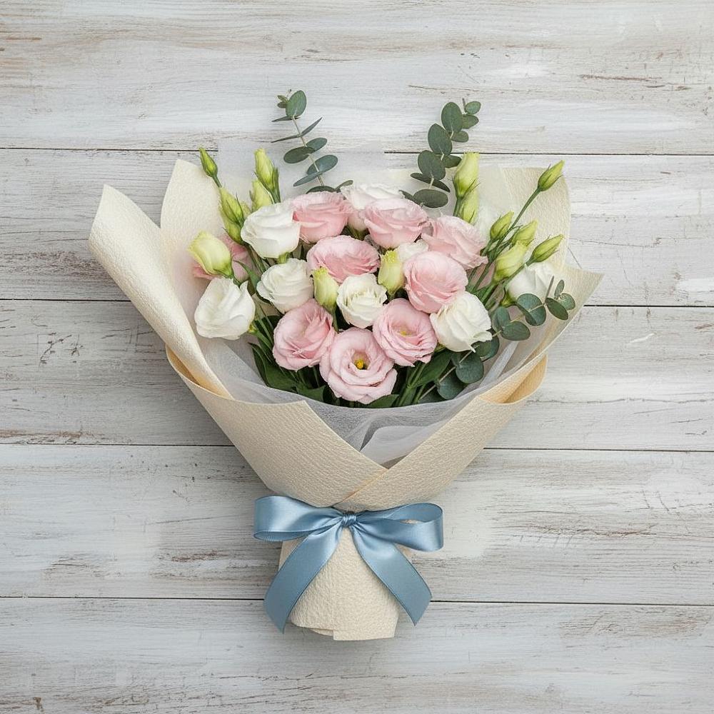 Букет цветов из: Лизиантусы в Каширском